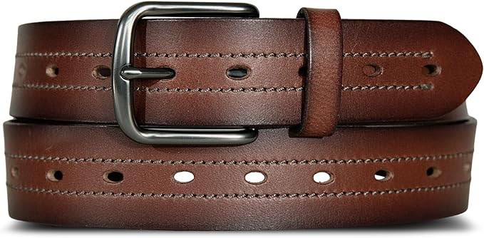 Men's Casual Everyday Leather Belt – Jeans, Chinos and Daily Wear
